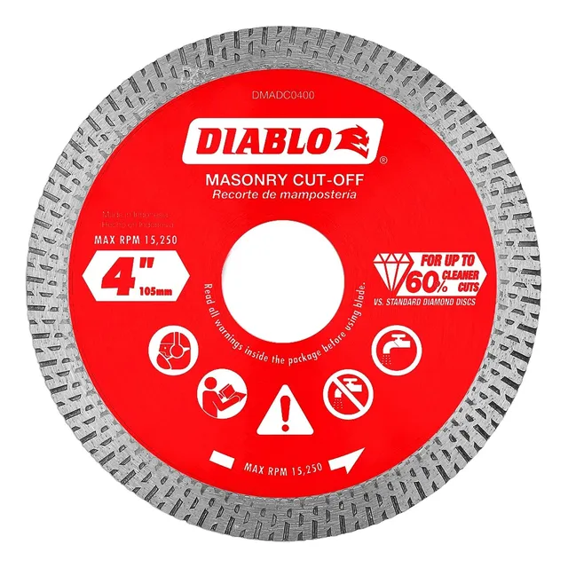 Diablo 4 In. Discos De Corte De Borde Continuo De Diamant...
