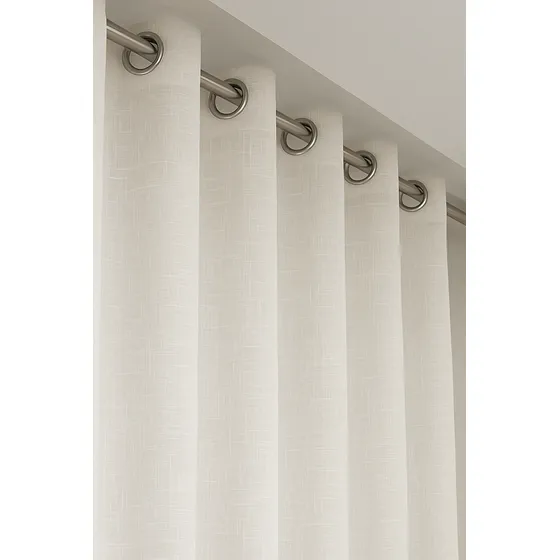 Cortina Blackout Tecido Linho Flame Ilhós Varão 4m X Medida