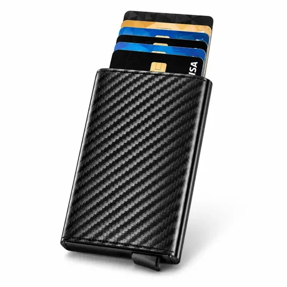 Carteira Masculina Slim Porta Cartões Rfid Antifurto Fininha Porta Cartão de Credito