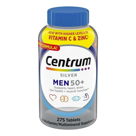 Multivitaminico Centrum Silver Men /hombre +50 Años 275tabs