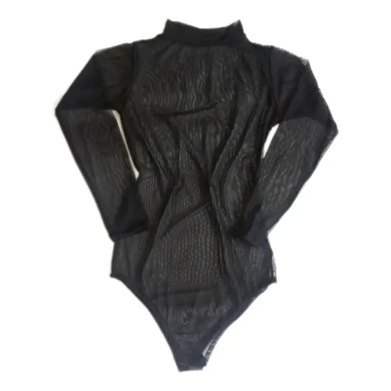 Body De Dama Transparente O Malla Casua O Playero