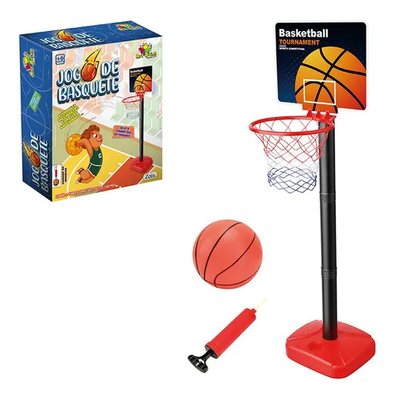 Jogo Infantil Cesta De Basquete Com Bola E Bomba