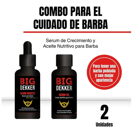 Kit Para Crecimiento Y Mantenimiento De Barba Big Dekker