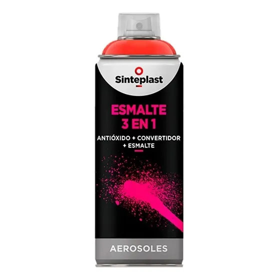 Aerosol Brillospray Max 3en1 Sinteplast 440cc Color Negro Satinado