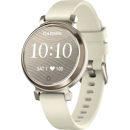 Relógio Garmin Lily 2 Dourado Pulseira De Silicone Ouro Creme