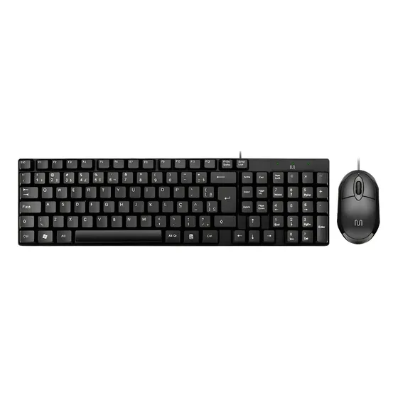 Kit Teclado E Mouse Com Fio Multilaser Conexão Usb Tc309