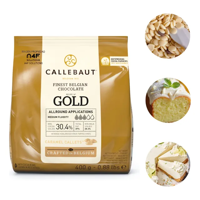 Chocolate Belga Gold Caramel 30.4% Barry Callebaut 400g