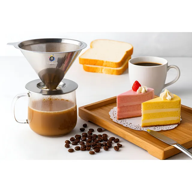 Coador Nacional De Café Modelo 103 Filtro Permanente Em Aço Inox Peneira Reutilizável Sem Papel Sustentável Para Coar Café Tradicional...