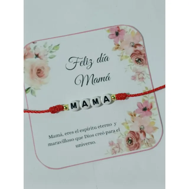 Pulseras Para Mamá De Hilo - Pack De 12 Unidades