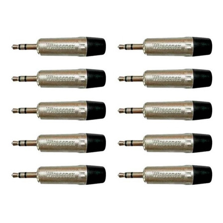Kit Plug P2 Stereo 3,5mm Nickel Plt Wc1323 10un Wireconex Kit Plug P2 Stereo 3,5mm Nickel Plt Wc1323 10un Wireconex