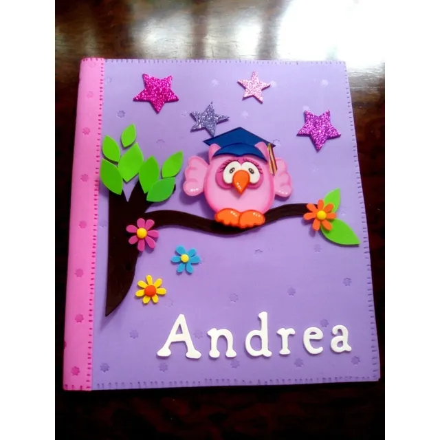 Carpeta Decorada Graduacion Foami Escolar Recuerdo