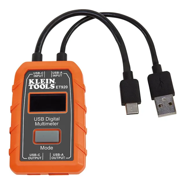 Klein Tools Et920 Medidor De Potencia Usb, Usb-a Y Usb-c