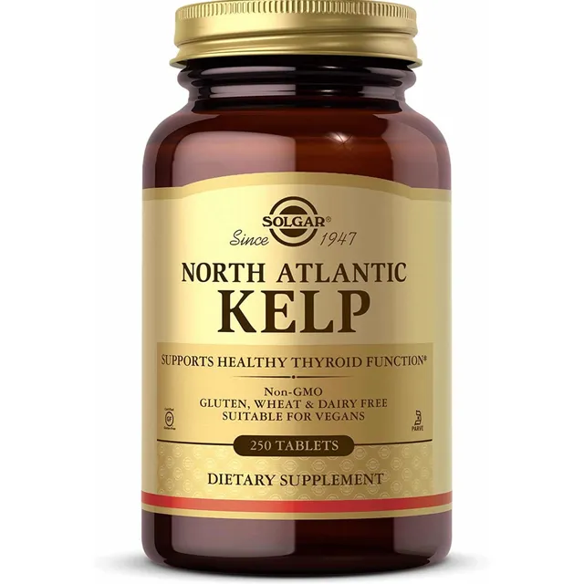 Kelp North Atlantic 250 Capsulas Solgar. Americano.
