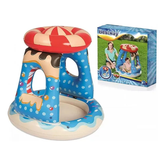 Pileta Inflable Para Bebes Candy 90 X 90 Con Techo