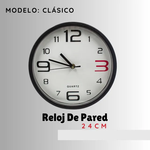 Reloj De Pared Clásico, Moderno