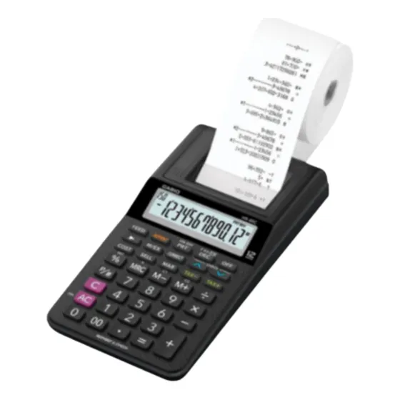 Calculadora Mesa Mini C/impre Papel 12 D