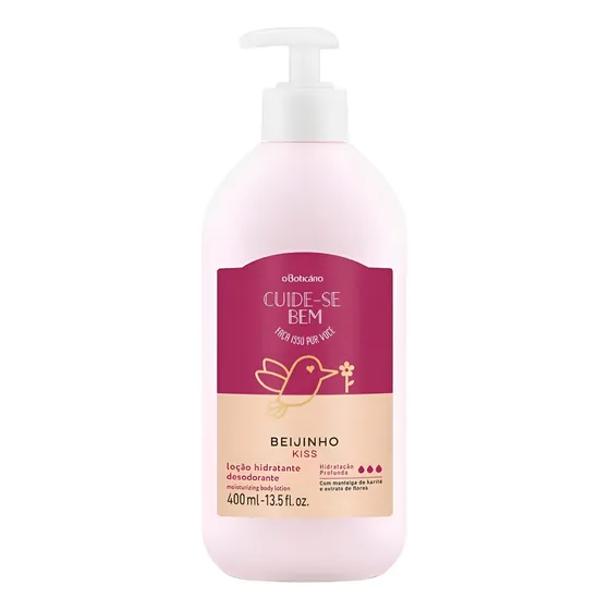 Hidratante corporal Take Care Of Yourself Bem Beijinho, 400 ml, fragancia de oboticario Cuídate Beijinho