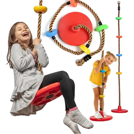 Columpio Mecedor De Escalada Multicolor Portátil Para Niños