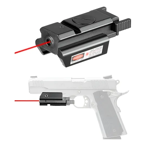 Mira Laser Mira Punto Rojo Laser Pistola Riel 20mm 