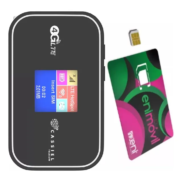 Modem Wifi Portatil Inalambrico 4g Chip Gb Gratis Incluidos