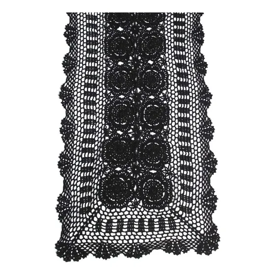 Kepswet Algodón Hecho A Mano Crochet Encaje Camino De Mesa N