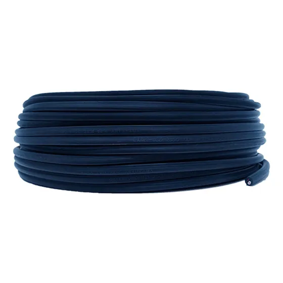 Cable Aluminio Con Cobre Konect Negro X 100m En Rollo