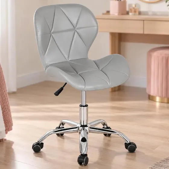 Cadeira De Escritório Eiffel Max Base Giratória Estofada com Regulagem de Altura e Rodizio em Silicone | Império Brazil Business Cor Cinza