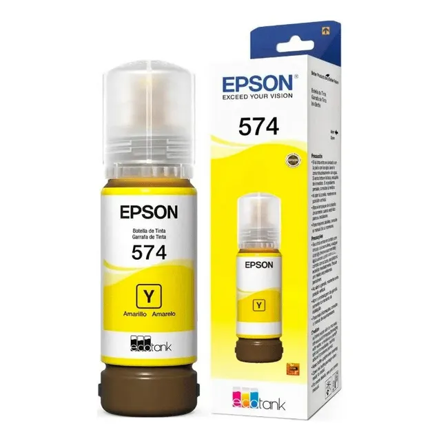 Botella De Tinta Amarillo Epson T574 Amarillo 65ml T574420