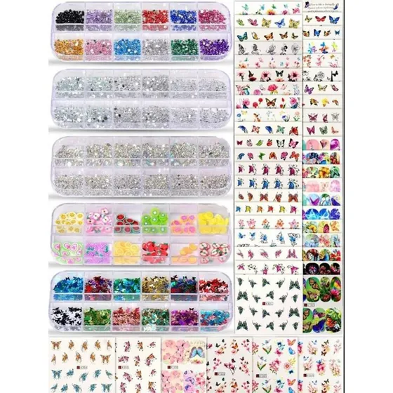 Piedra, Cristal De Calidad Para Uñas Kit Color Multicolor