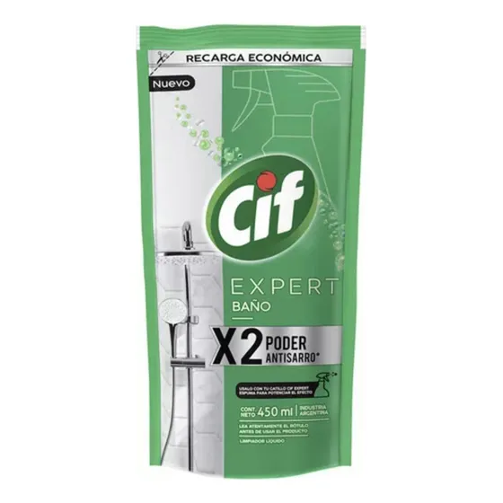 Limpiador Para Baño Cif Expert 450 Ml Doypack