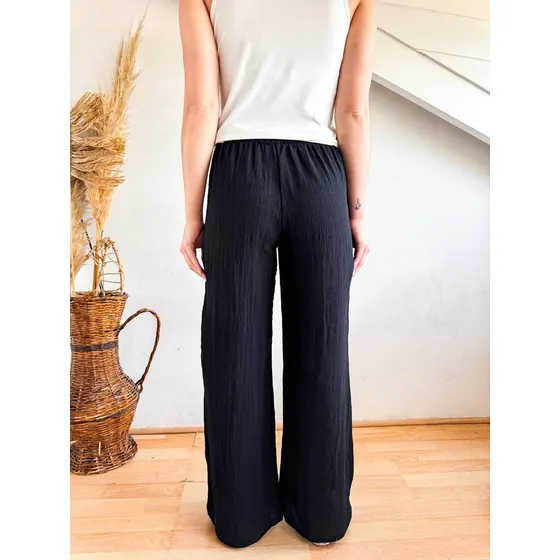 Pantalon Babucha Lulyna Simil Lino Mujer
