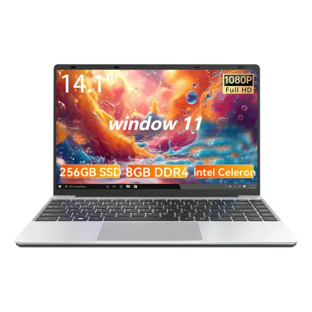 Vove Laptop Computadora Portátil 8+256gb Ssd Windows 11 Rosa Plateado