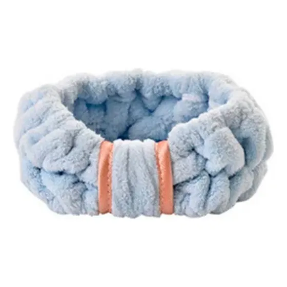Vincha Spa Peluche Maquillaje Skincare Polar Soft Make Up Celeste