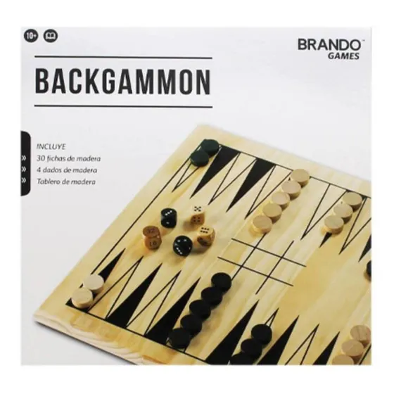 Juego De Mesa Portátil Backgammon Brando