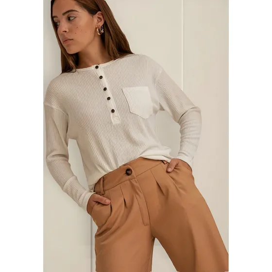 Blusa Nano Lanilla Morley Con Bolsillo Esquel #2328