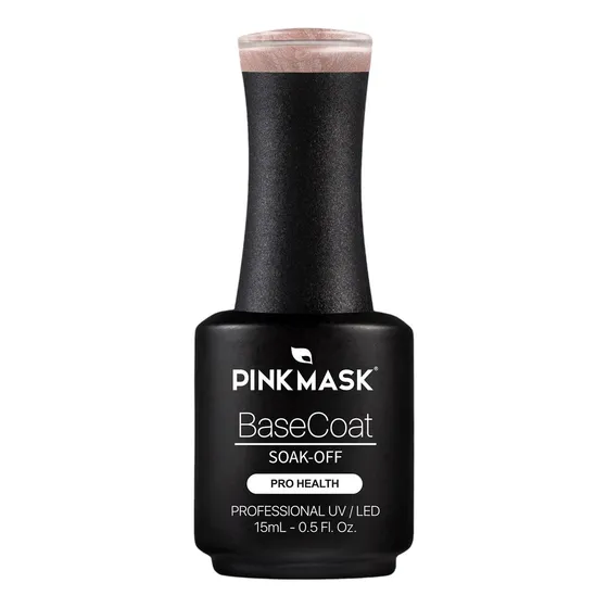Base Rubber Pink Mask Sparkly Gold
