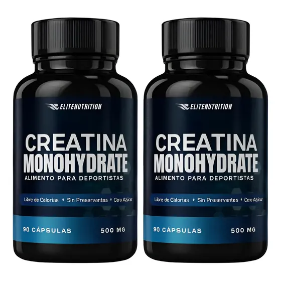 Creatina Monohidratada En Cápsulas Vegan 500mg 180 Cap