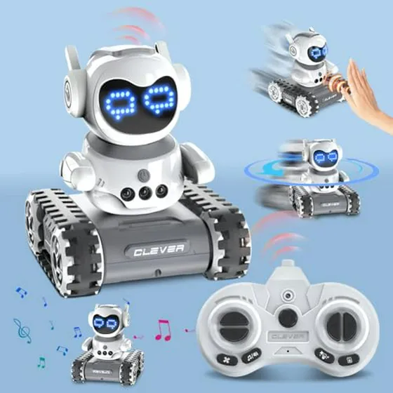 Robot Control Remoto Con Led, Música Y Walkie Talkie Recarga