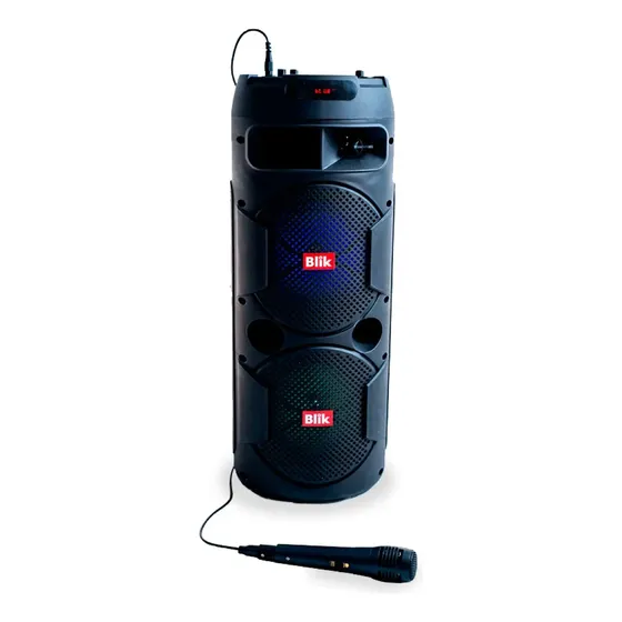 Parlante Karaoke Blik Screamer3 Con Micrófono Negro