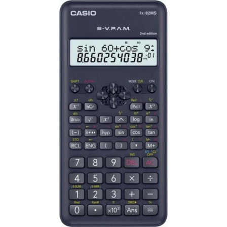 Calculadora Científica Casio Fx-82ms 2nd Edition Com 240 Funções Segunda Edição S-v.p.a.m. Acompanha Capa Cor Preto Calculadora Científica Casio Fx-82ms 2nd Edition Com 240 Funções Segunda Edição S-v.p.a.m. Acompanha Capa Cor Preto