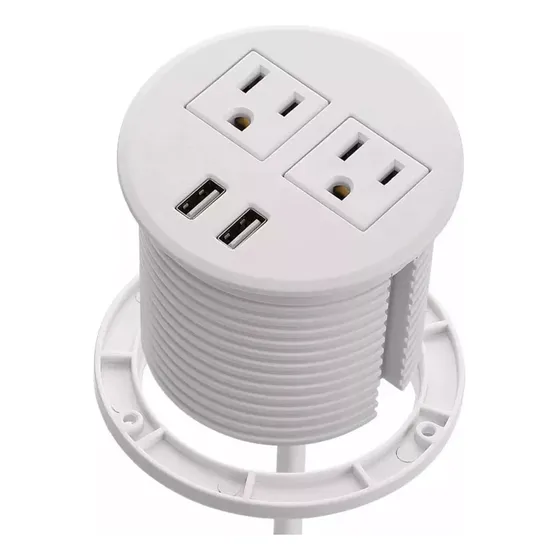 Toma De Corriente Empotrable En Escritorio Regleta Con Usb
