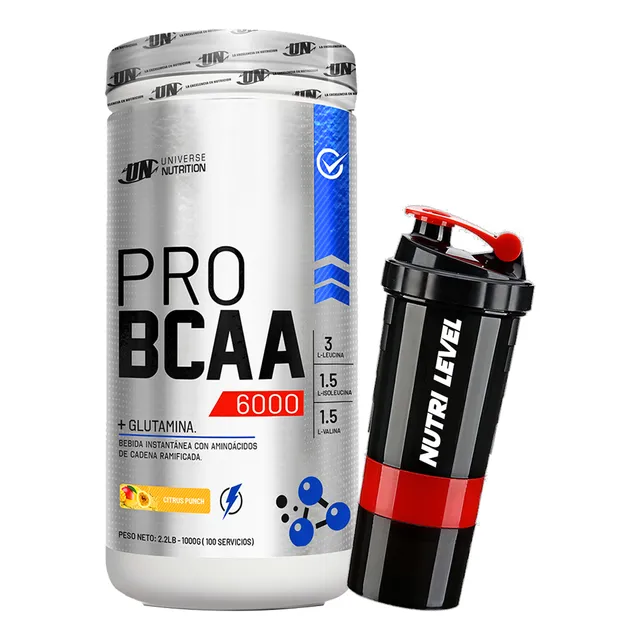 Pro Bcaa 6000 De 1 Kg - Un  + Envío Gratis 