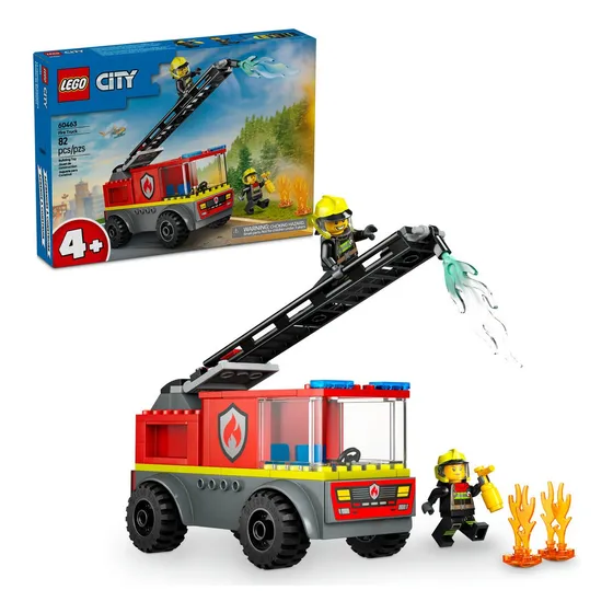 Lego City Camión De Bomberos Con Escalera Juguete 60463