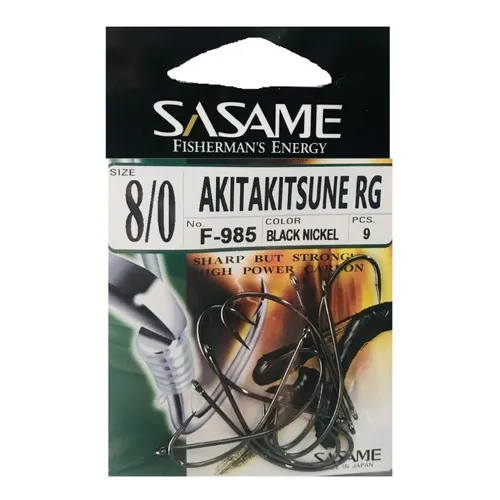 Anzuelos Sasame Akita Kitsune Rg F-985 N° 8/0 Made In Japan