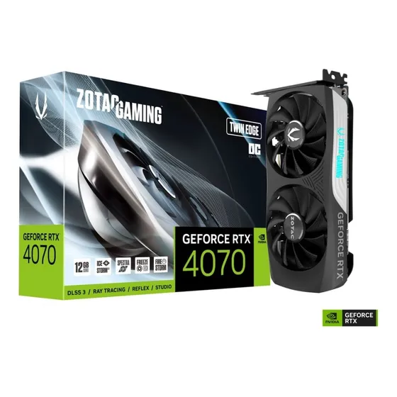 Mercado Livre Zotac Geforce Rtx 4070 12gb 192bits Gddr6x Twin Edge Oc image