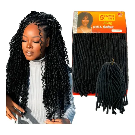 Aplique Cabelo Nina Softex 360g 90cm Crochet Braids 5x1