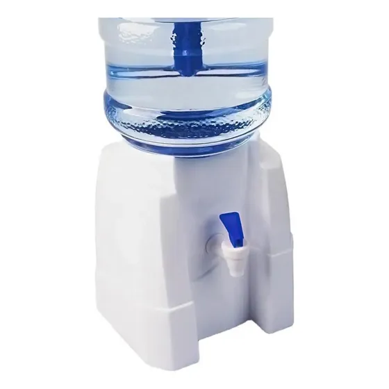 Dispensador Botellón De Agua Plastico Grifo Soporte Botellón Color Blanco BUHOGAR