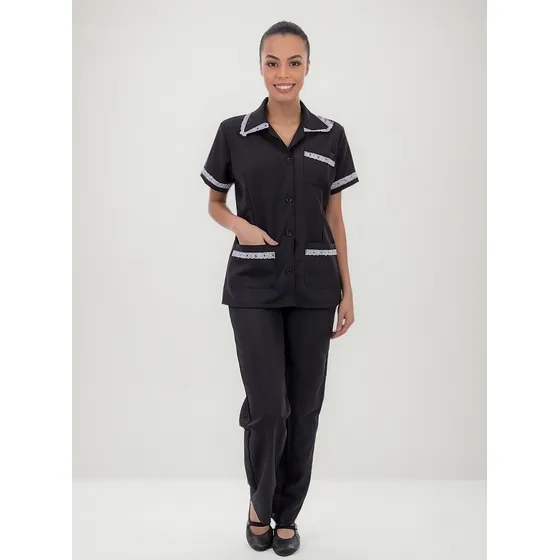 Conjunto Uniforme Doméstica Copeira Faxineira Babá Empreg