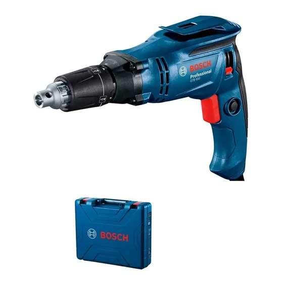 Atornillador Drywall Bosch Gtb 650 1/4" 650w Color Azul