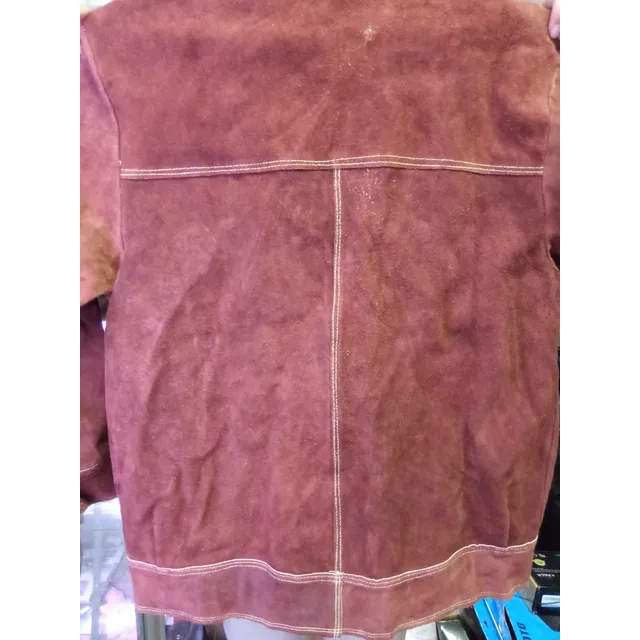 Jacket Camisa Soldadura Cuero Soldar Soldador Hombre Asch